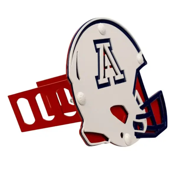 University of arizona hitch cover- helmet