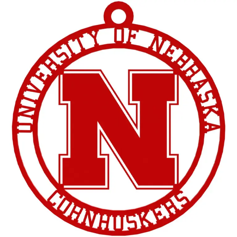 Nebraska christmas ornament