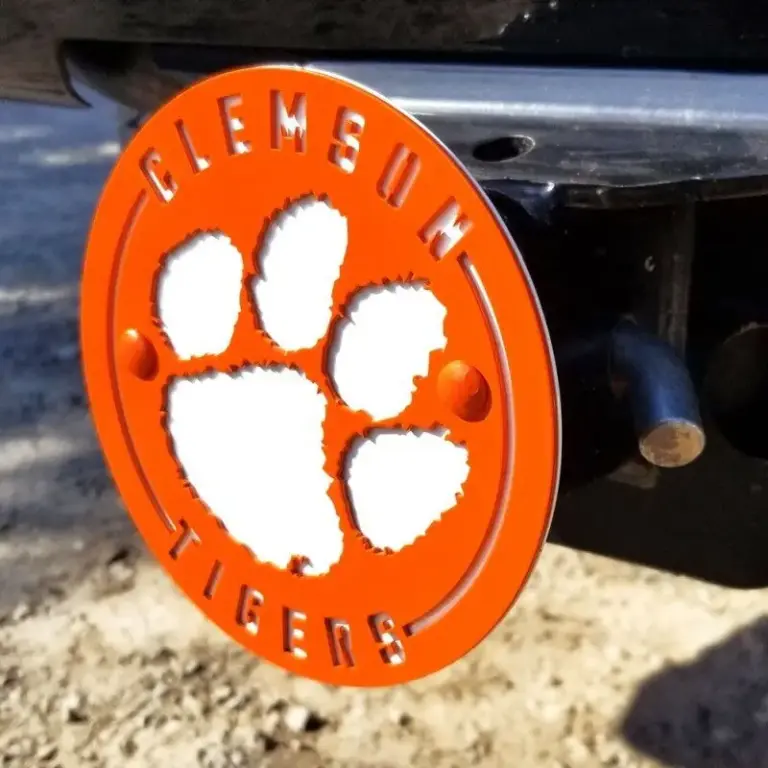 Clemson university hitch cover - tiger paw - image 2