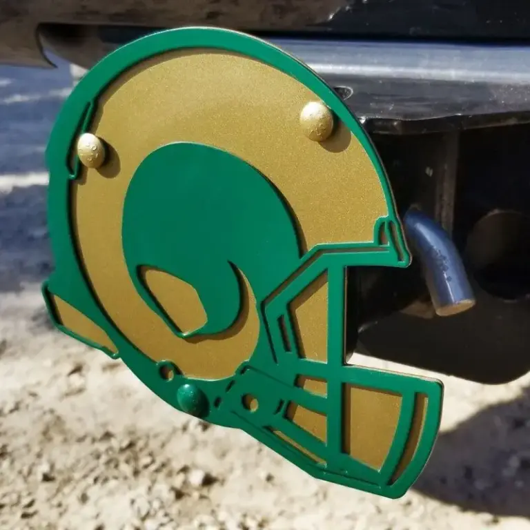 Colorado state university hitch cover - helmet