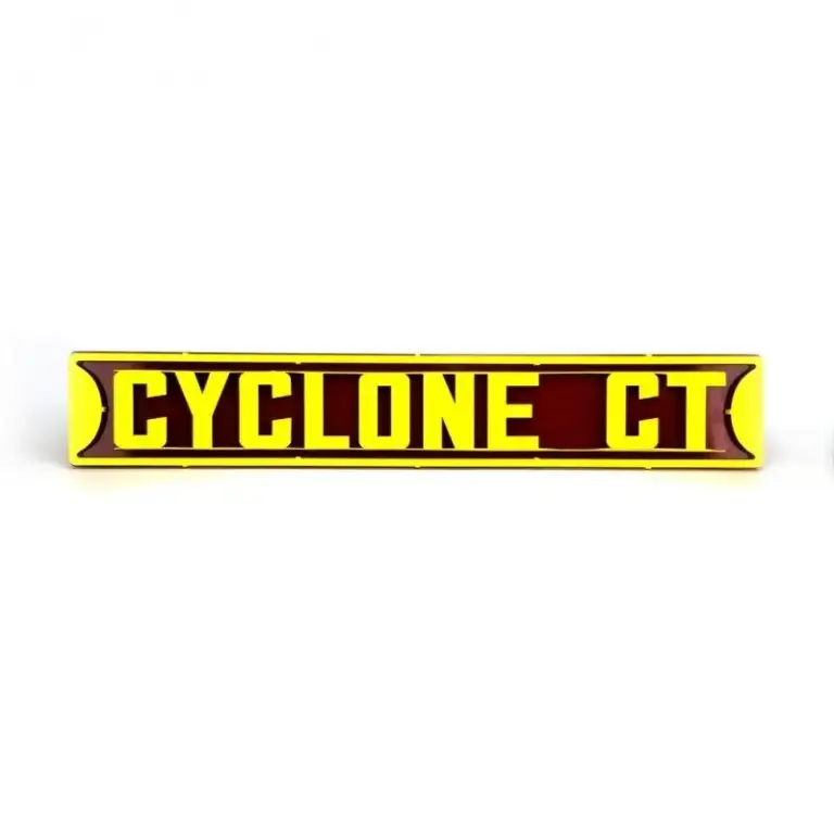 Cyclone ct 3d street sign