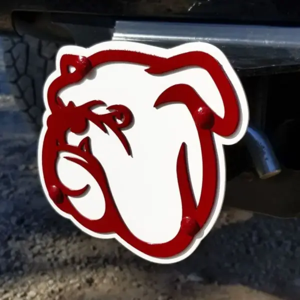 Mississippi state university hitch cover - bulldog