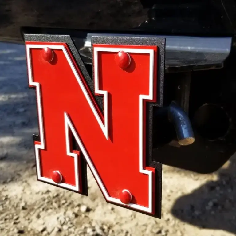 University of nebraska hitch cover - logo