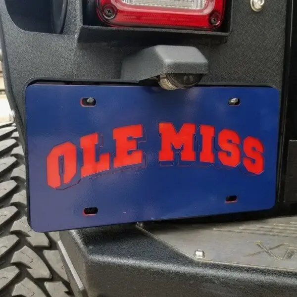 Ole Miss License Plate - Gameday Ironworks Ole miss license plate