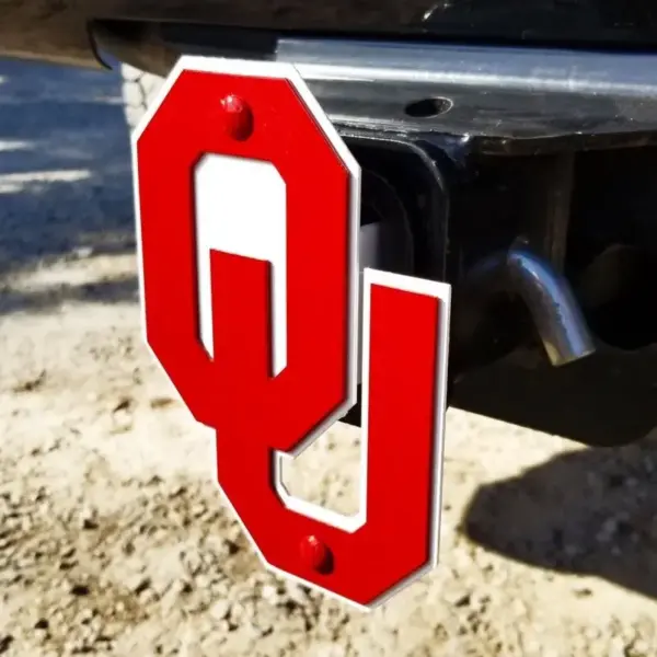 University of oklahoma hitch cover - logo