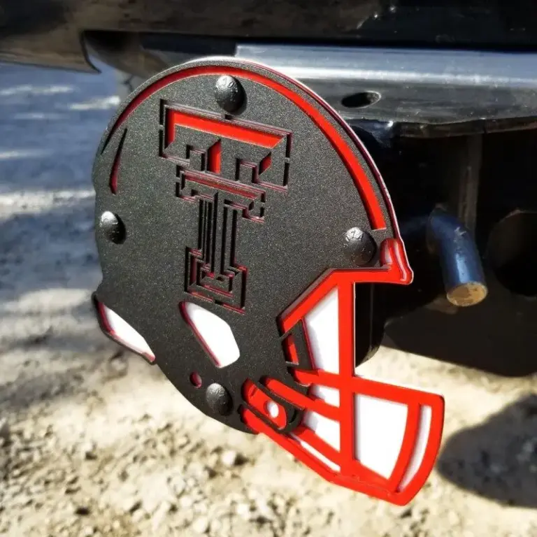 Texas tech university hitch cover - helmet