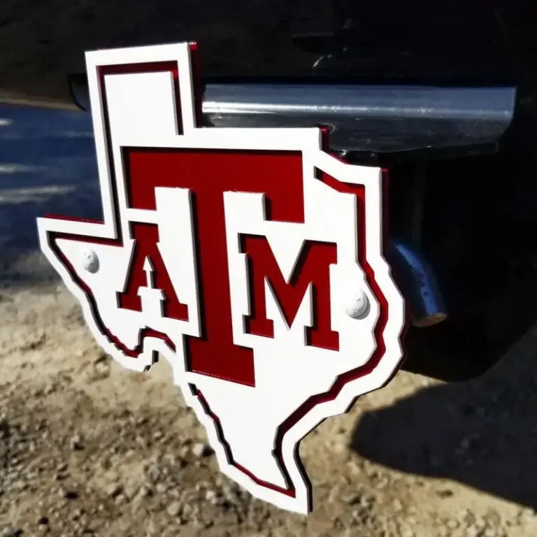 Texas a&m university hitch cover - state