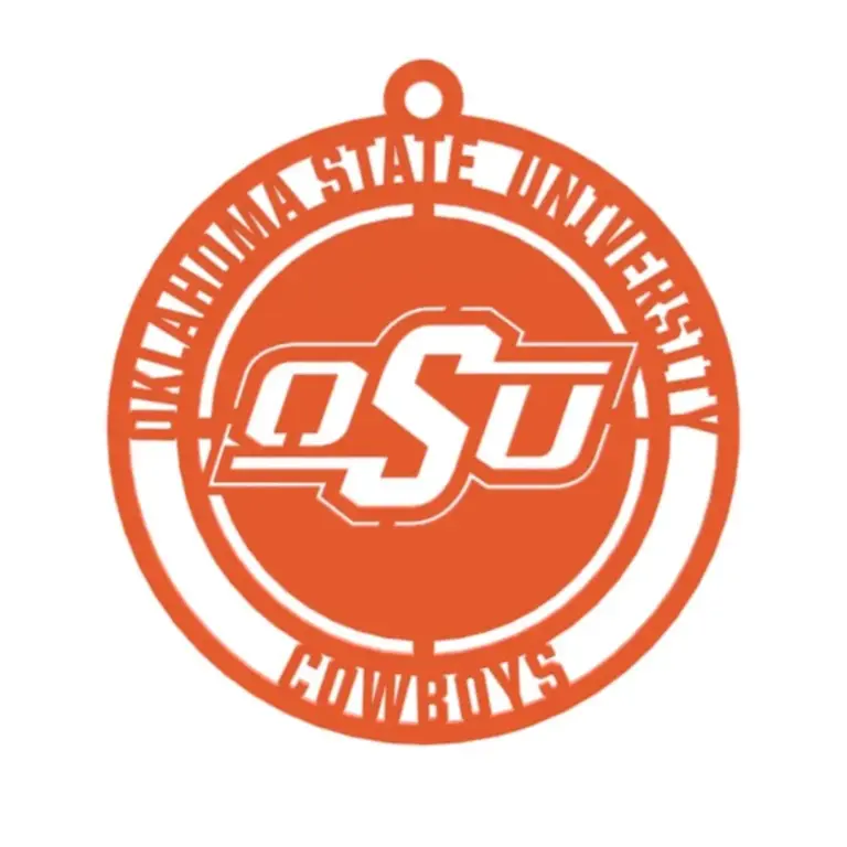 Oklahoma state christmas ornament