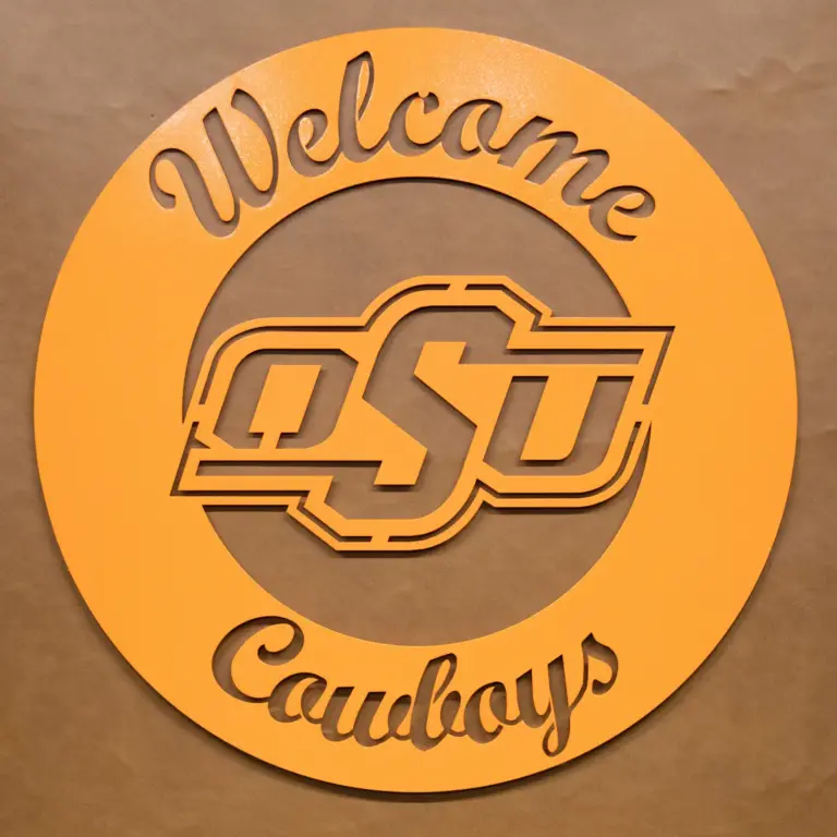 Osu brand welcome circle orange