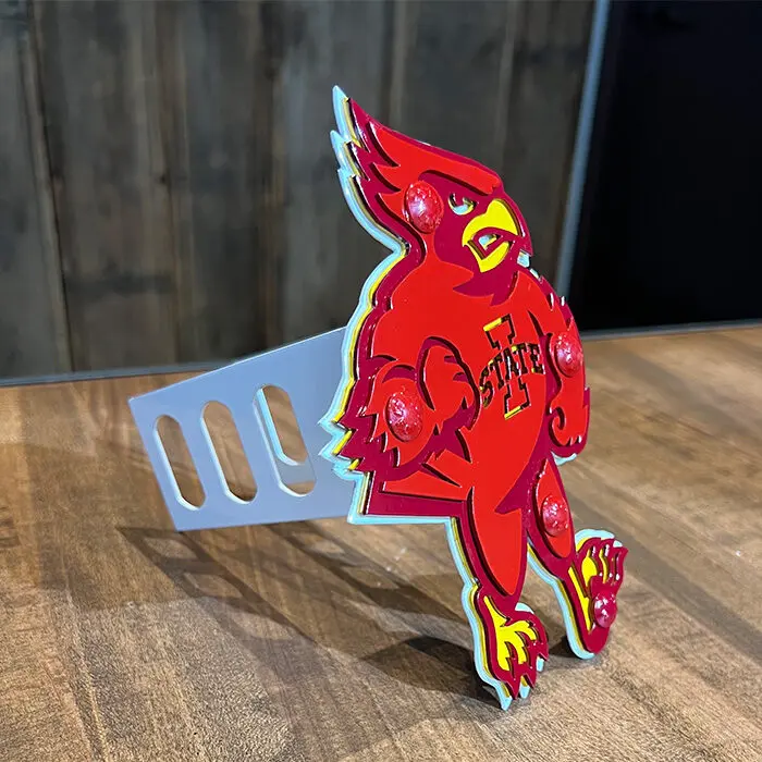 Iowa State University Mascot Hitch Cover - Gameday Ironworks Iowa state university mascot hitch cover