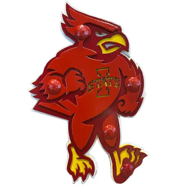 Iowa State University Mascot Hitch Cover - Gameday Ironworks Iowa state university mascot hitch cover