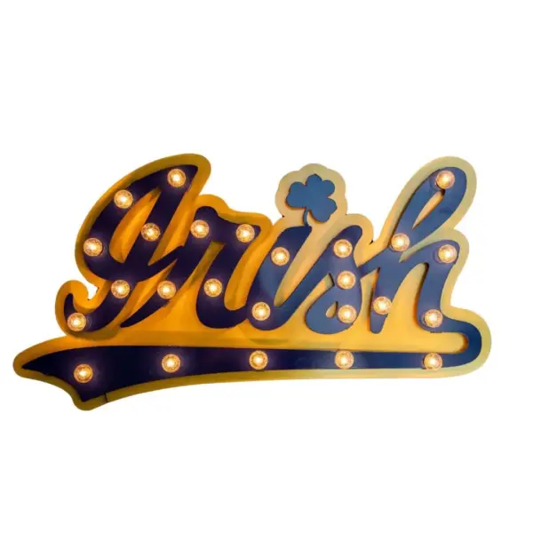 University of notre dame 3d lit sign- irish