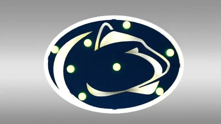 Penn state small 3d lit sign