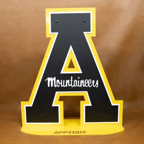 Appalachian state mountaineers logo base sign
