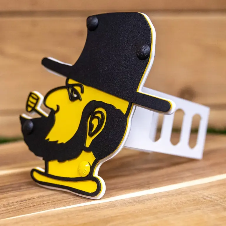Appalachian State Hitch Cover -Yosef - Gameday Ironworks Appalachian state hitch cover -yosef - image 3