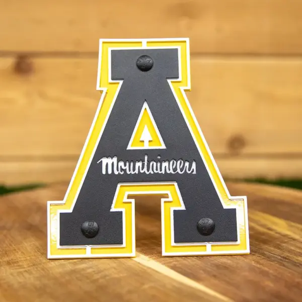 Appalachian State Hitch Cover- Block A - Gameday Ironworks Appalachian state hitch cover- block a