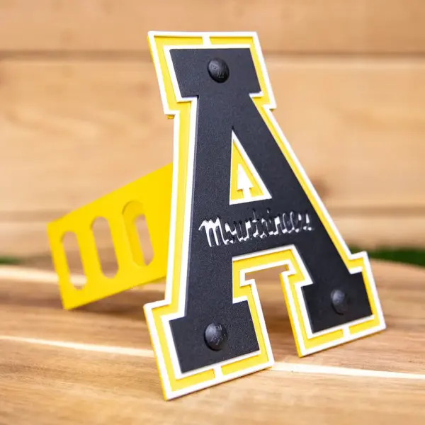 Appalachian State Hitch Cover- Block A - Gameday Ironworks Appalachian state hitch cover- block a