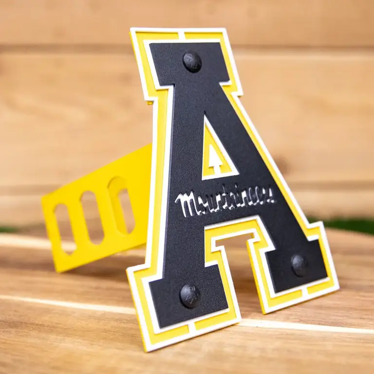 Appalachian State Hitch Cover- Block A - Gameday Ironworks Appalachian state hitch cover- block a - image 2