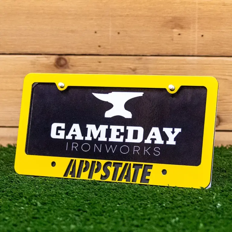 App State Tag Frame Yellow - Gameday Ironworks App state tag frame yellow