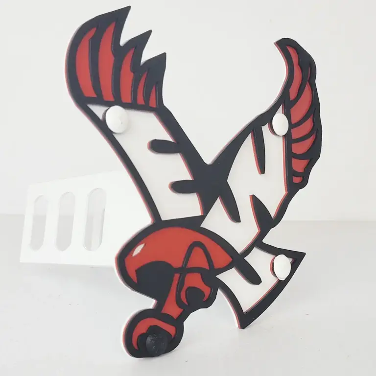 Eastern Washington University Hitch Cover - Eagle - Gameday Ironworks Eastern washington university hitch cover - eagle