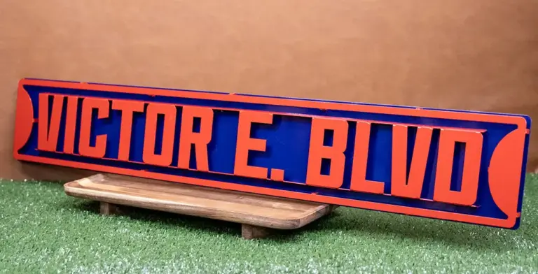 Fresno state 3d street sign