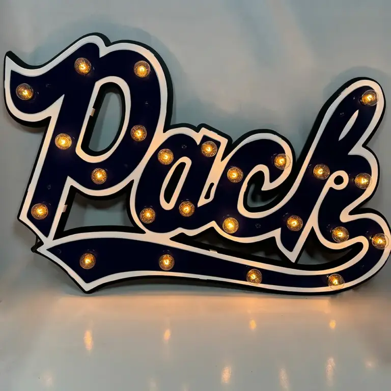 University Of Nevada 3D Lit Sign - Wolfpack - Gameday Ironworks University of nevada 3d lit sign - wolfpack