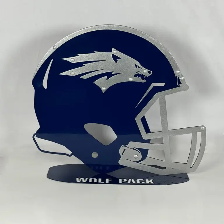 Nevada Football Helmet On Base - Gameday Ironworks Nevada football helmet on base