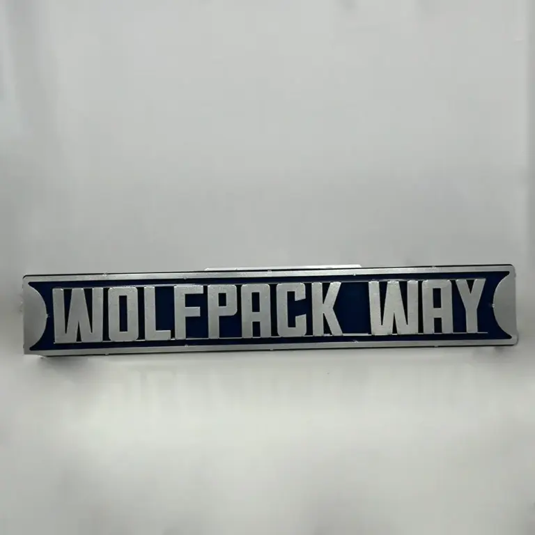 Nevada wolfpack 3d street sign