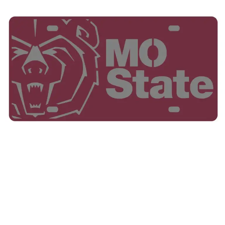Mo state tag maroon
