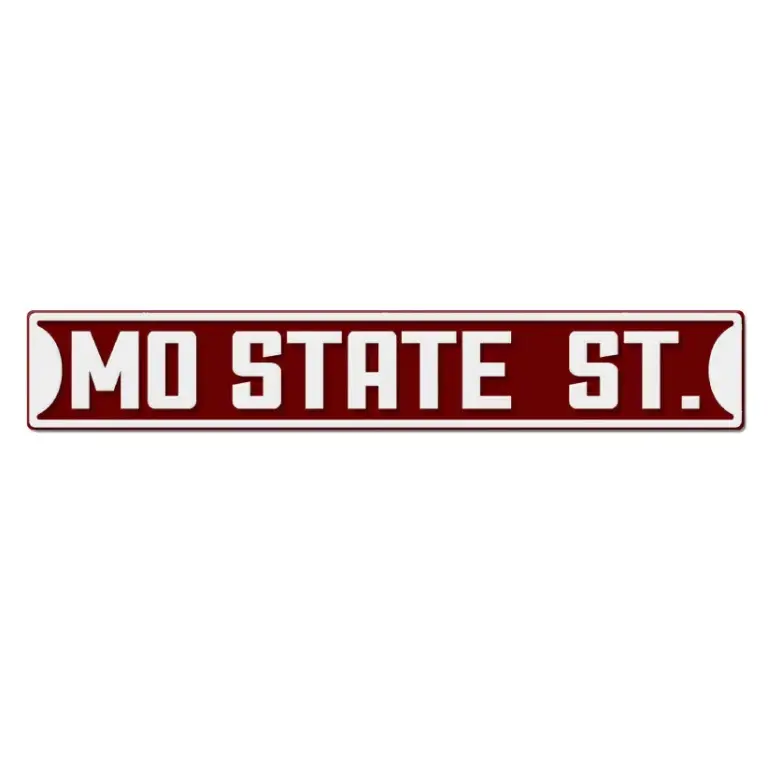 Mo state st 3d street sign