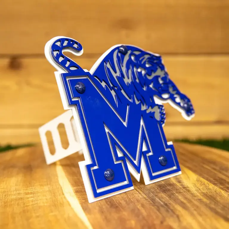 University of memphis hitch cover - logo