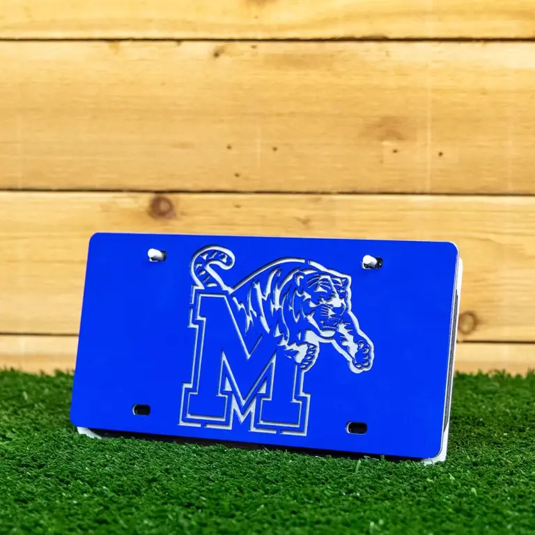 Memphis "m" tiger license plate