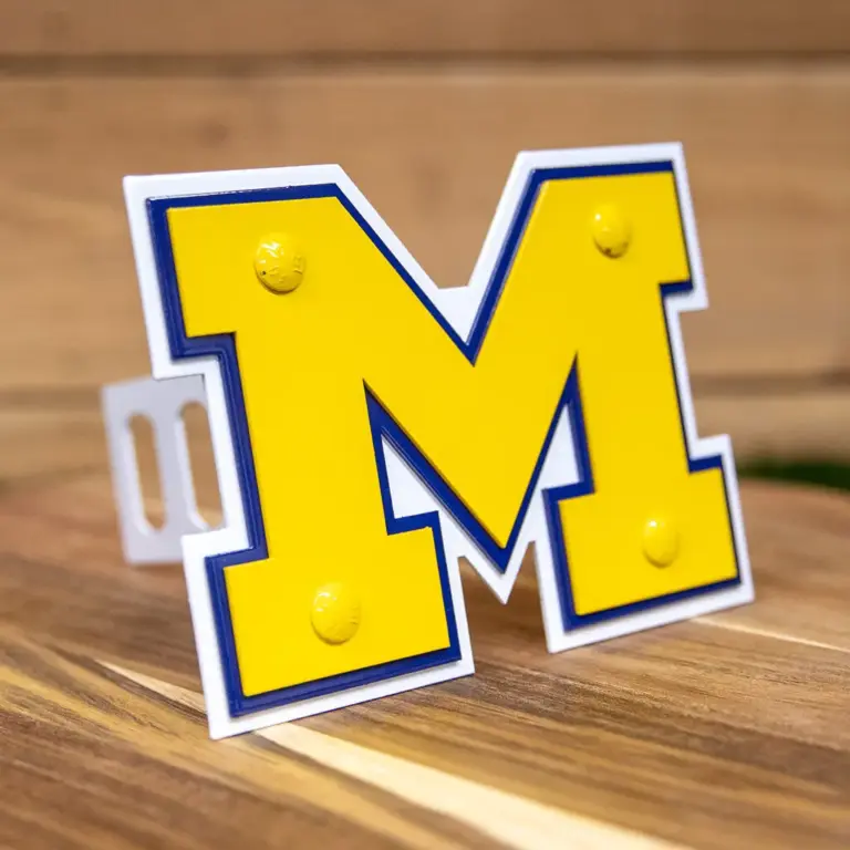 University of michigan hitch cover - logo