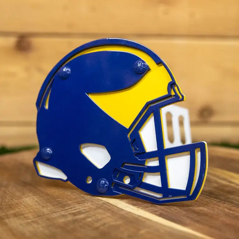 University of michigan hitch cover - helmet