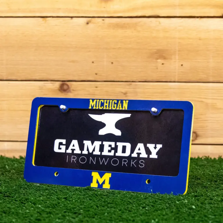 Michigan logo tag frame