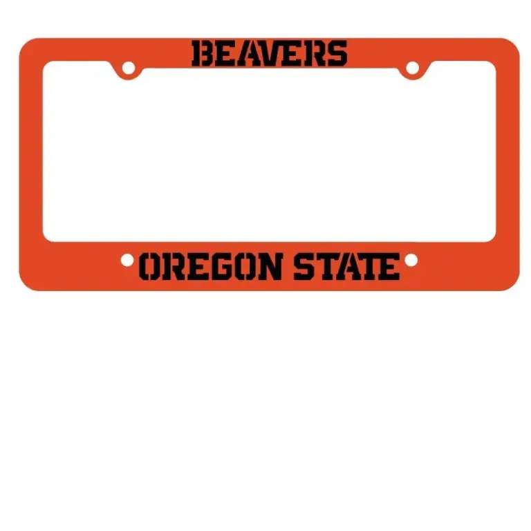 Osu beavers tag frame orange