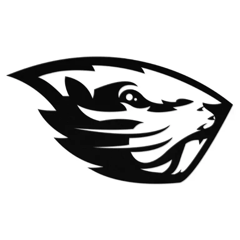 Oregon state 1 color wall art