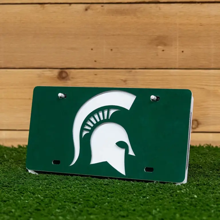 Spartan license plate