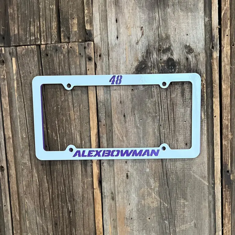 Alex Bowman #48 Car Tag Frame - Gameday Ironworks Alex bowman #48 car tag frame