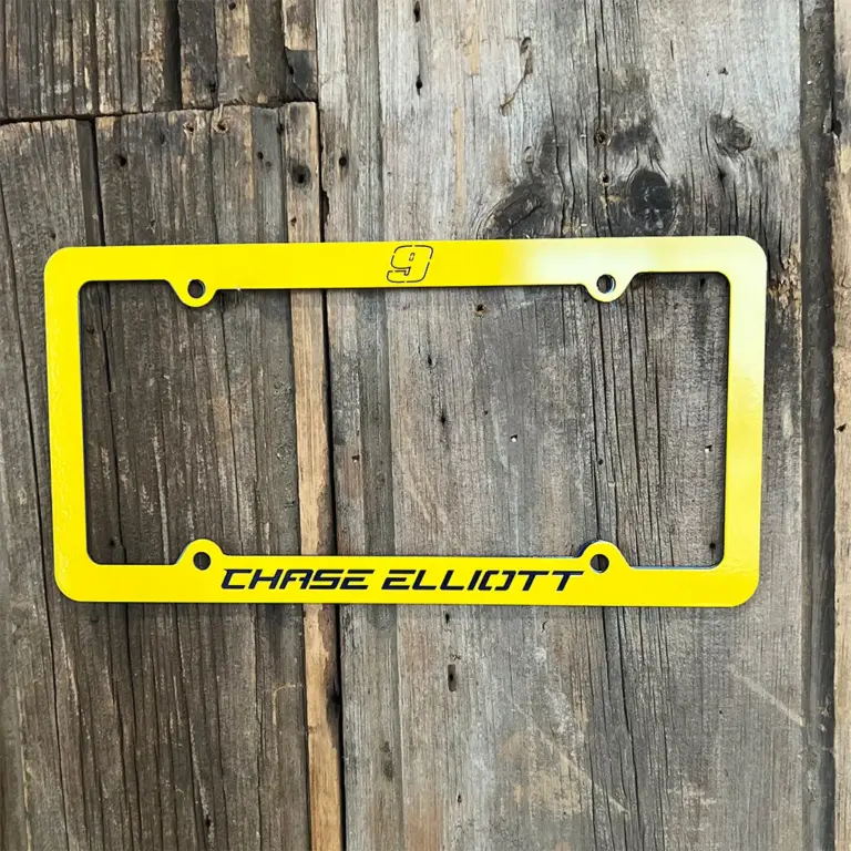 Chase Elliott #9 Car Tag Frame - Gameday Ironworks Chase elliott #9 car tag frame
