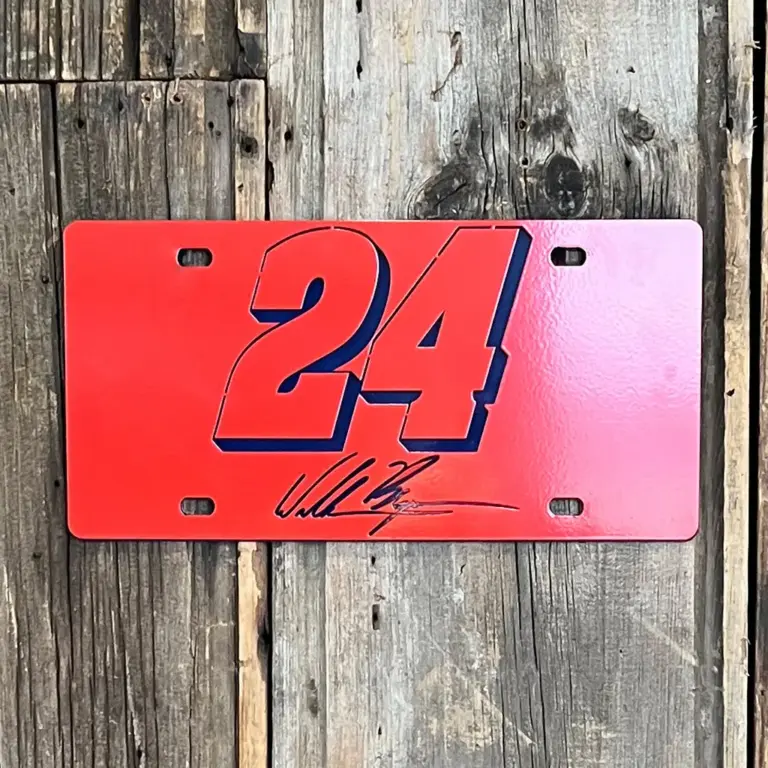 William Byron #24 Car Tag - Gameday Ironworks William byron #24 car tag