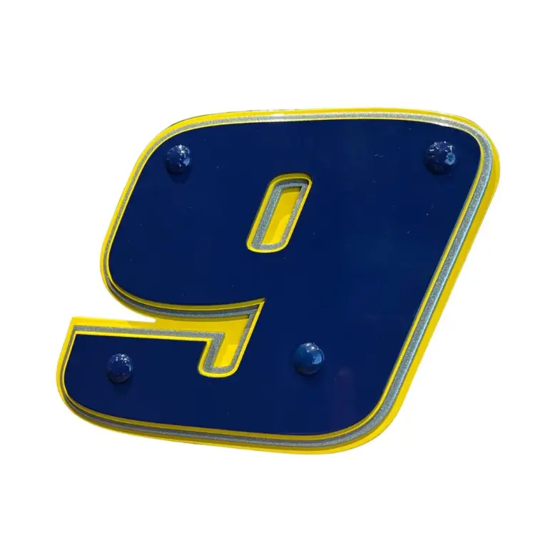 Chase Elliott #9 Hitch Cover - Gameday Ironworks Chase elliott #9 hitch cover
