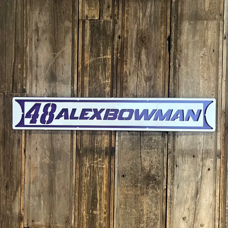 Alex bowman #48 street sign