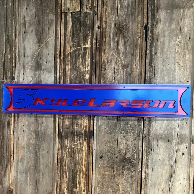 Kyle larson #5 street sign