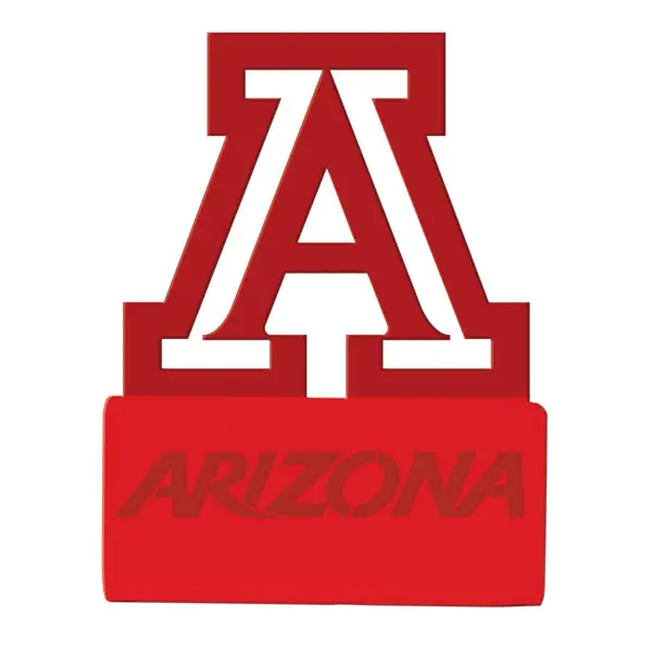 Arizona &Quot;A&Quot; Business Cardholder Red - Gameday Ironworks Arizona "a" business cardholder red