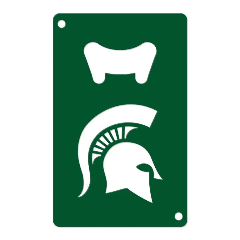 Spartan credit card bottle opener