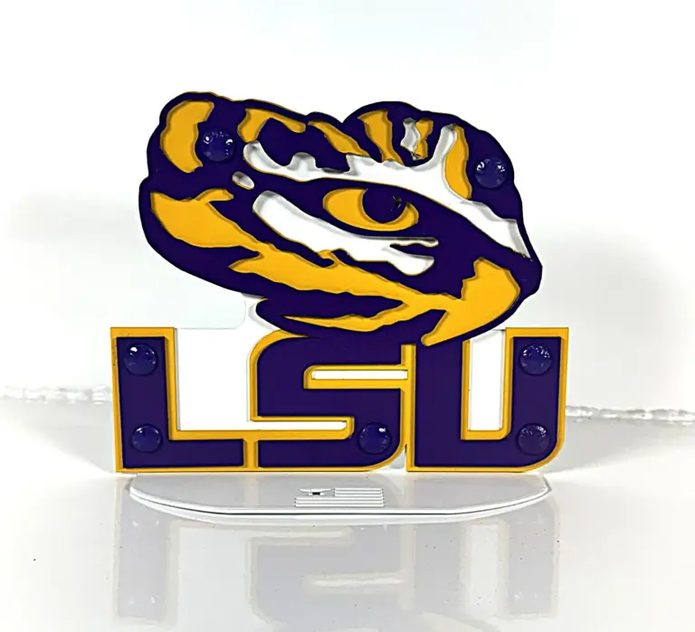 Lsu Tiger Eye Topper - Gameday Ironworks Lsu tiger eye topper