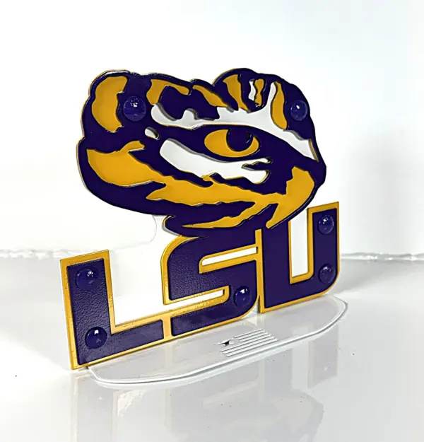Lsu Tiger Eye Topper - Gameday Ironworks Lsu tiger eye topper