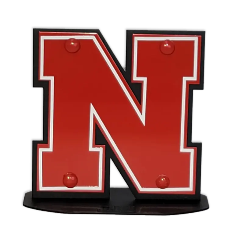 Nebraska Desk Topper - Gameday Ironworks Nebraska desk topper