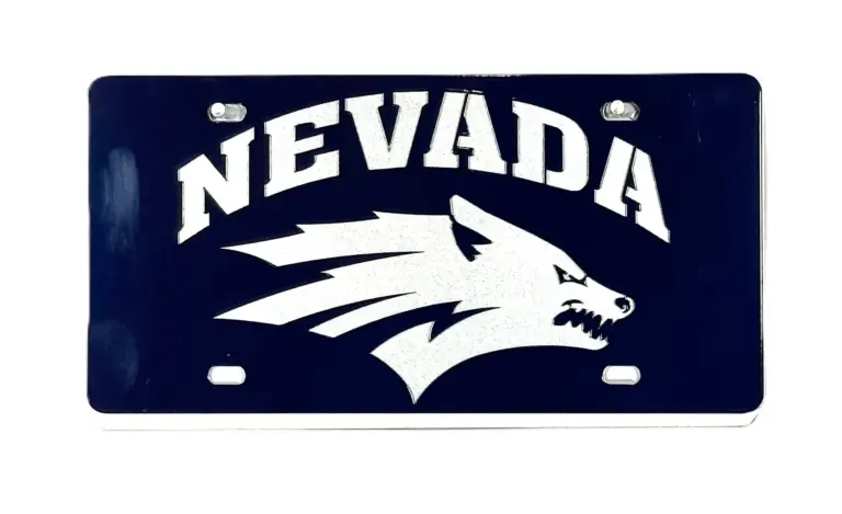 Nevada Wolf Logo Tag - Gameday Ironworks Nevada wolf logo tag